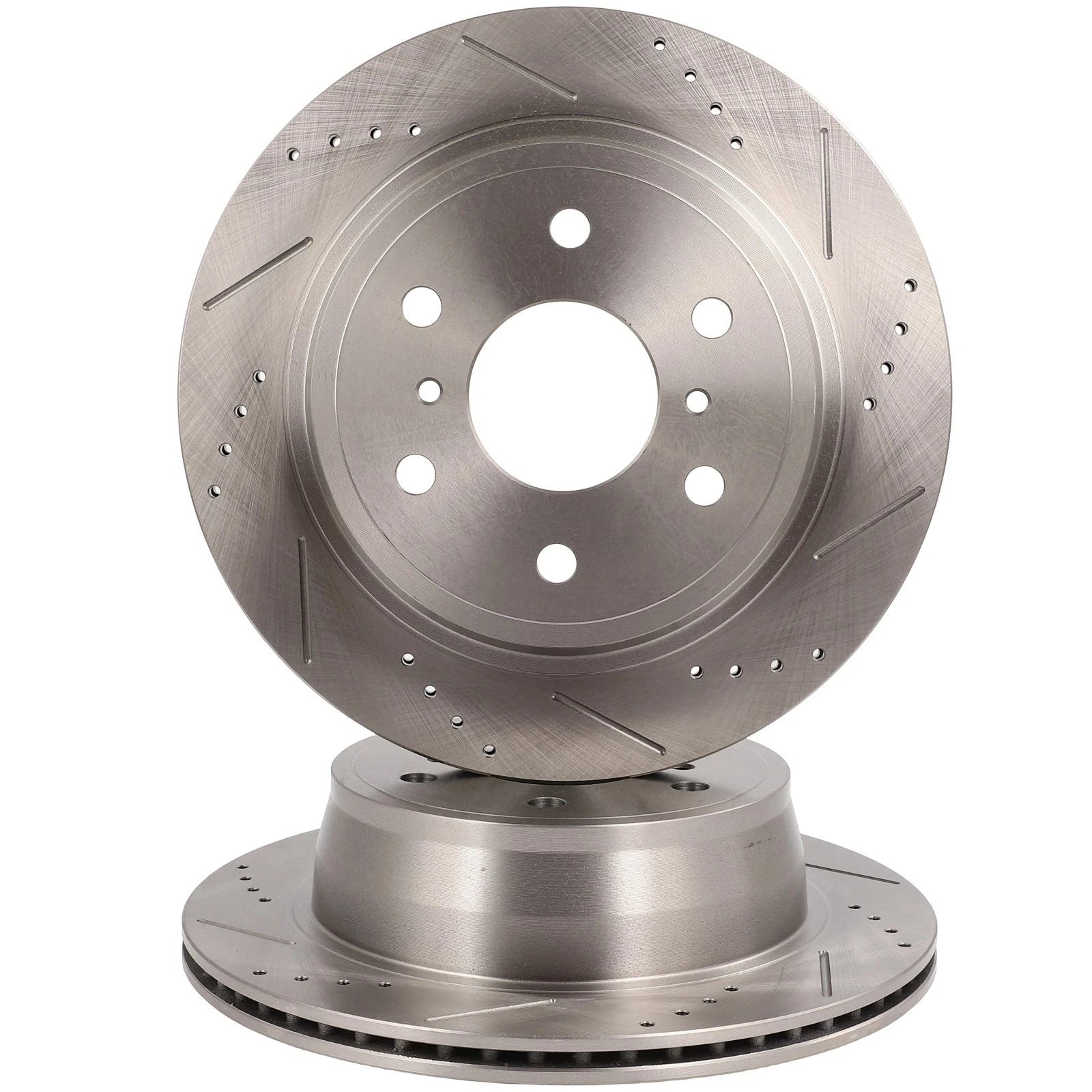 Rear Drilled Slotted Brake Rotors for Cadillac Escalade GMC Yukon (2007–2020)