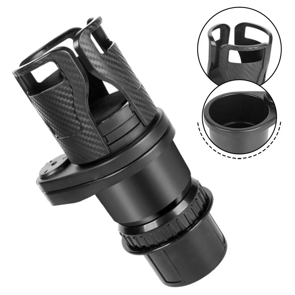 Car-Mounted Water Cup Holder 1-to-2 Split Rotating Double-Layer for Car