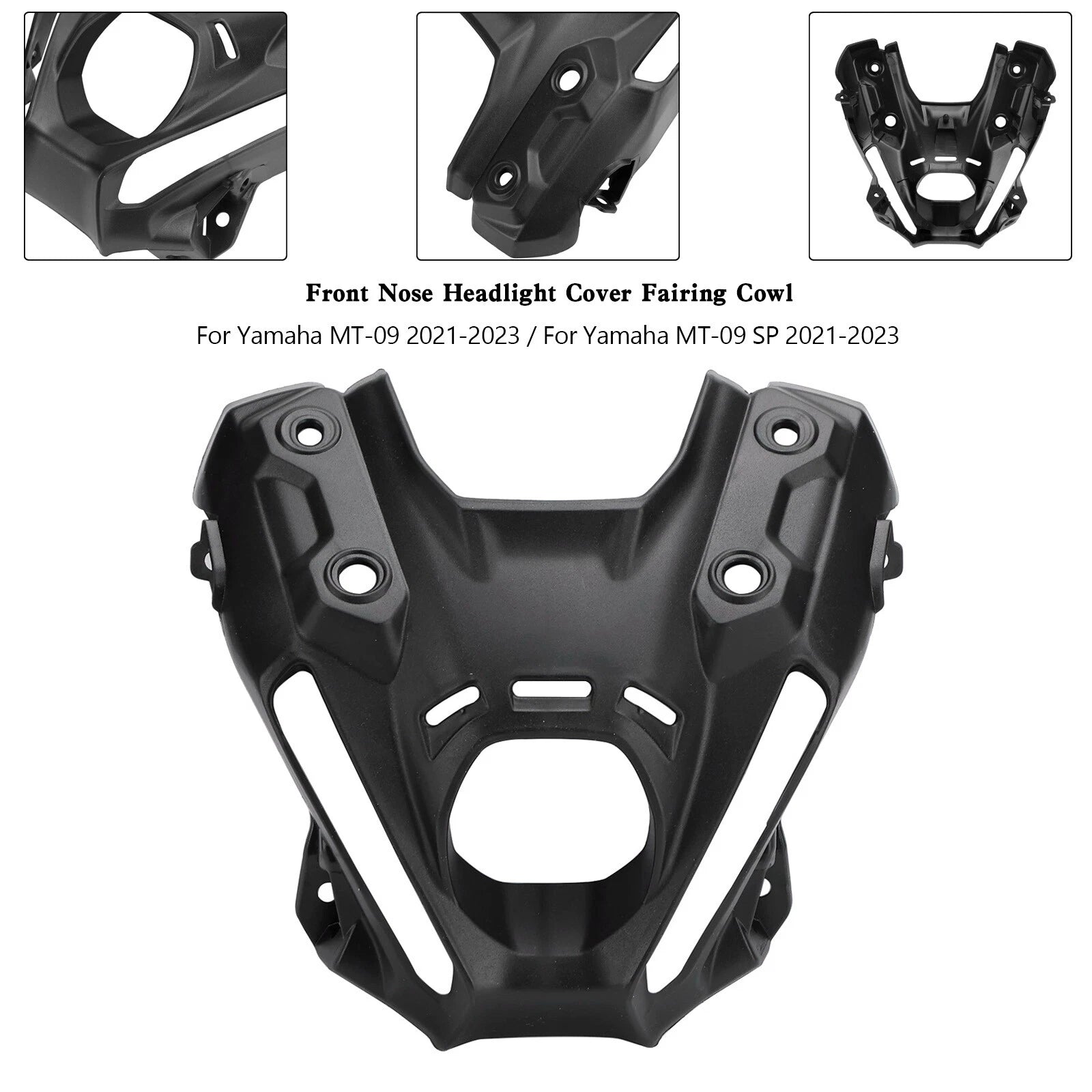 Front Nose Headlight Cover Fairing Cowl for Yamaha MT-09/MT-09 SP (2021–2023)