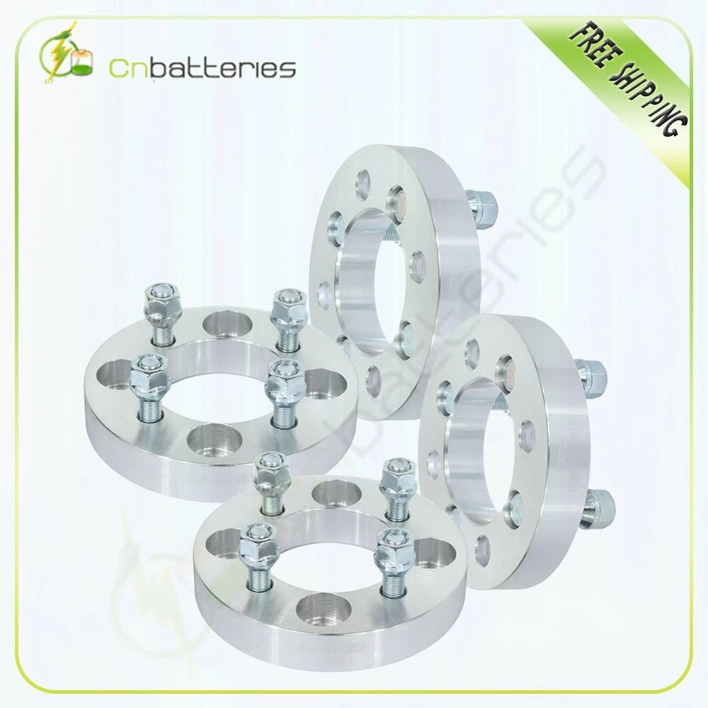 4X 4x108 to 4x100 1" Wheel Spacers 12x1.5 for Ford Focus Mustang Fiesta