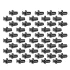Set of 50 Nylon Rivet Retainer Fasteners for Auto Car Door Bumper (10mm)