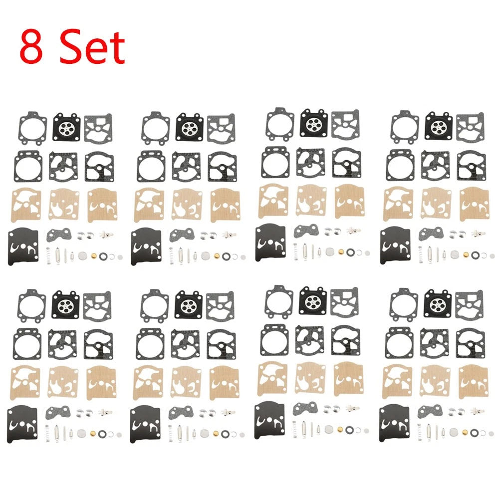 Set of 8 Carburetor Repair Kits for Echo CS301 CS320T CS341 CS350T Walbro K20-WAT
