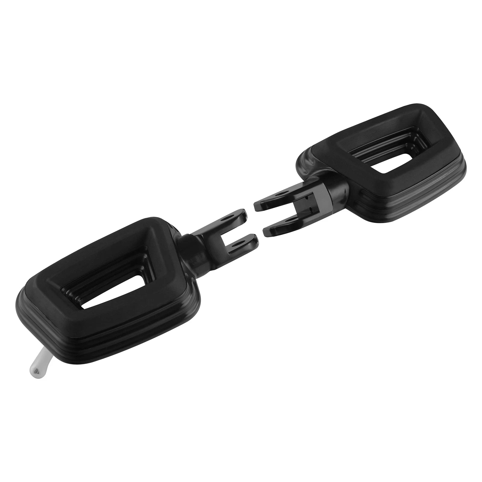 Black Driver Rider Foot Pegs for Harley Softail Fat Bob Low Rider (2018–2025)
