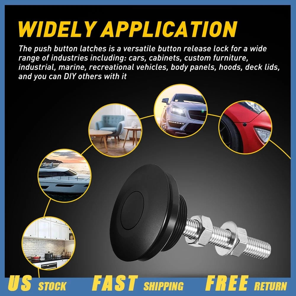 Set of 2 Hood Pins for Universal Applications (Quick Release)