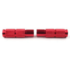 Red Universal Motorcycle Bike Foot Pegs Rear Set Pedals for Racing