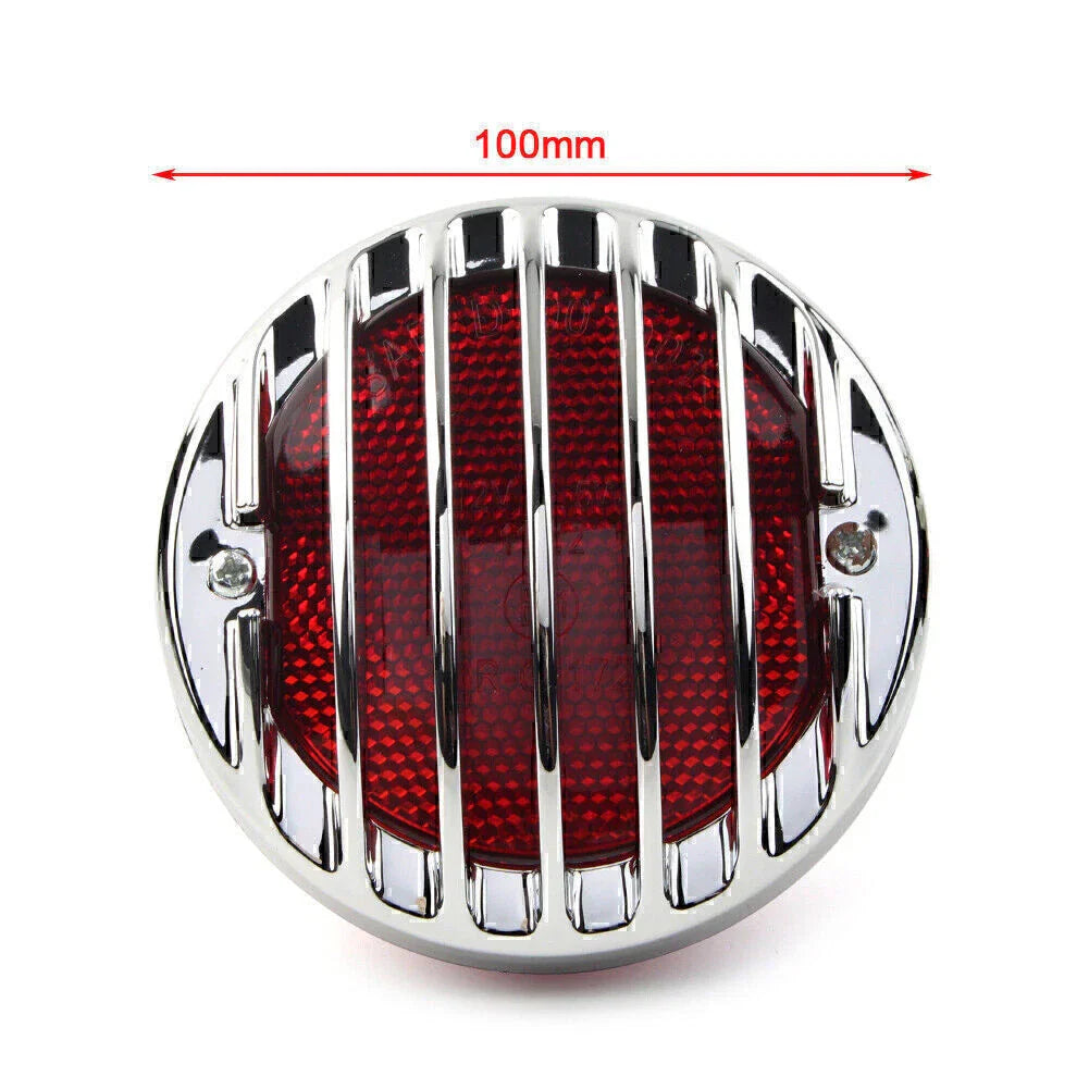 Chrome Tail Brake Light for Harley Bobber Rat Custom Chopper