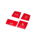 Red Aluminum Inner Parking Brake Hold Button Switch Panel Cover for Civic (2016-2021)
