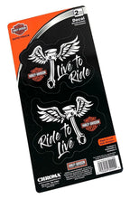 2X Winged Piston Decals for Harley-Davidson (6 x 12 in.)