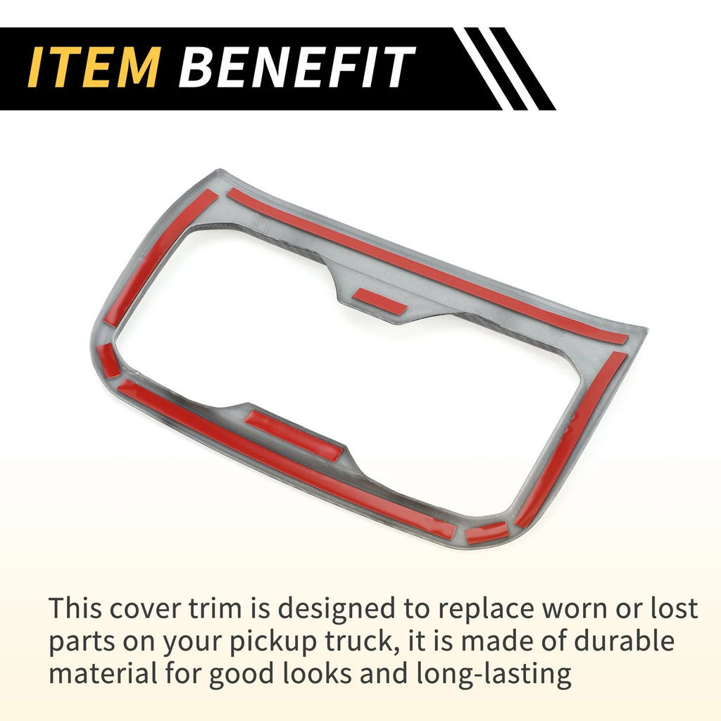 Carbon Fiber Pattern Armrest Box Rear Cup Holder Cover for Toyota Tacoma (2016–2023)