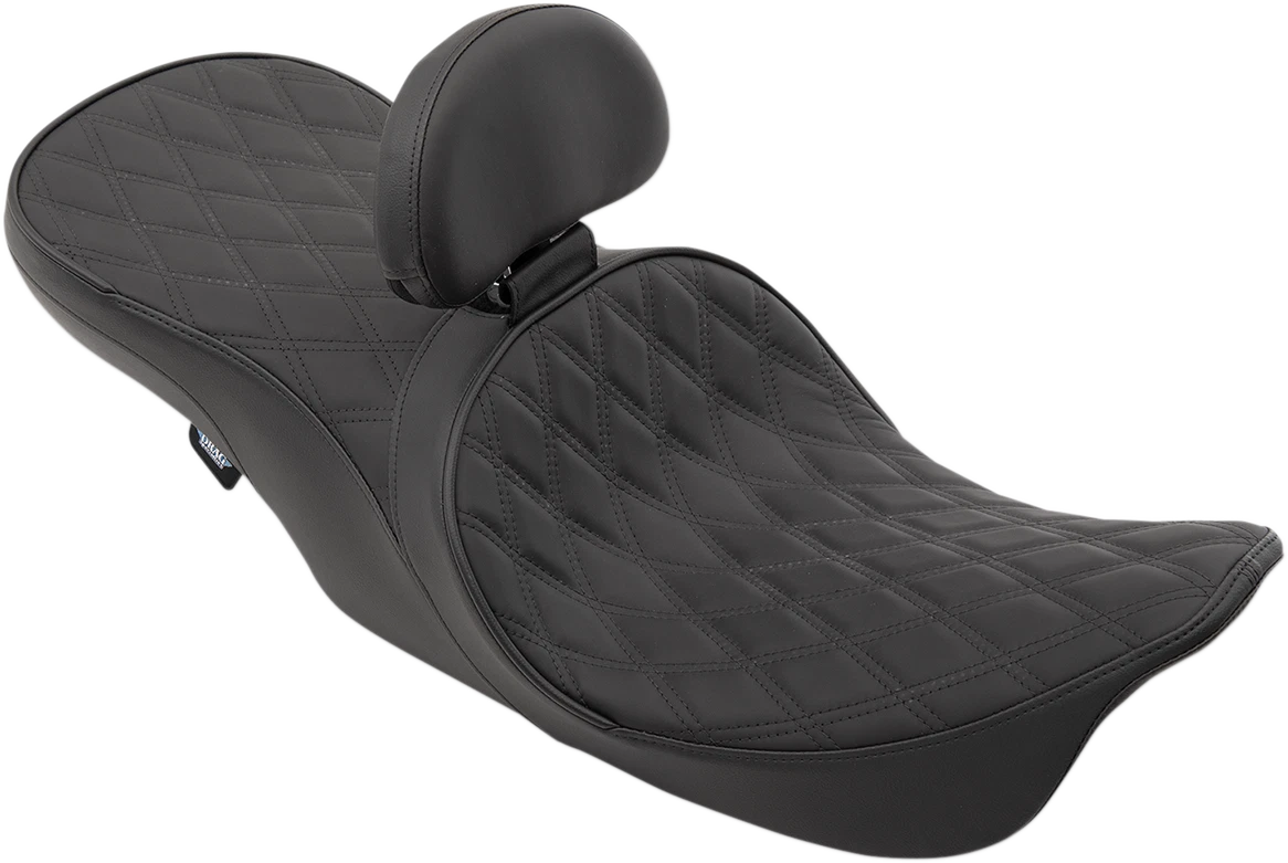 EZ Glide II Backrest for Drag Specialties Seats (Small) - Solar Reflective Leather