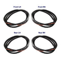 Door Rubber Seal Weatherstrip Set 4 Fits Honda Civic EC ED EE EF SED 1988-91 D06