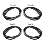 Door Rubber Seal Weatherstrip Set 4 Fits Honda Civic EC ED EE EF SED 1988-91 D06