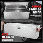 Hydraulic Lift Tool Box 47"L X 15"D X 15"H Aluminum Diamond Tread
