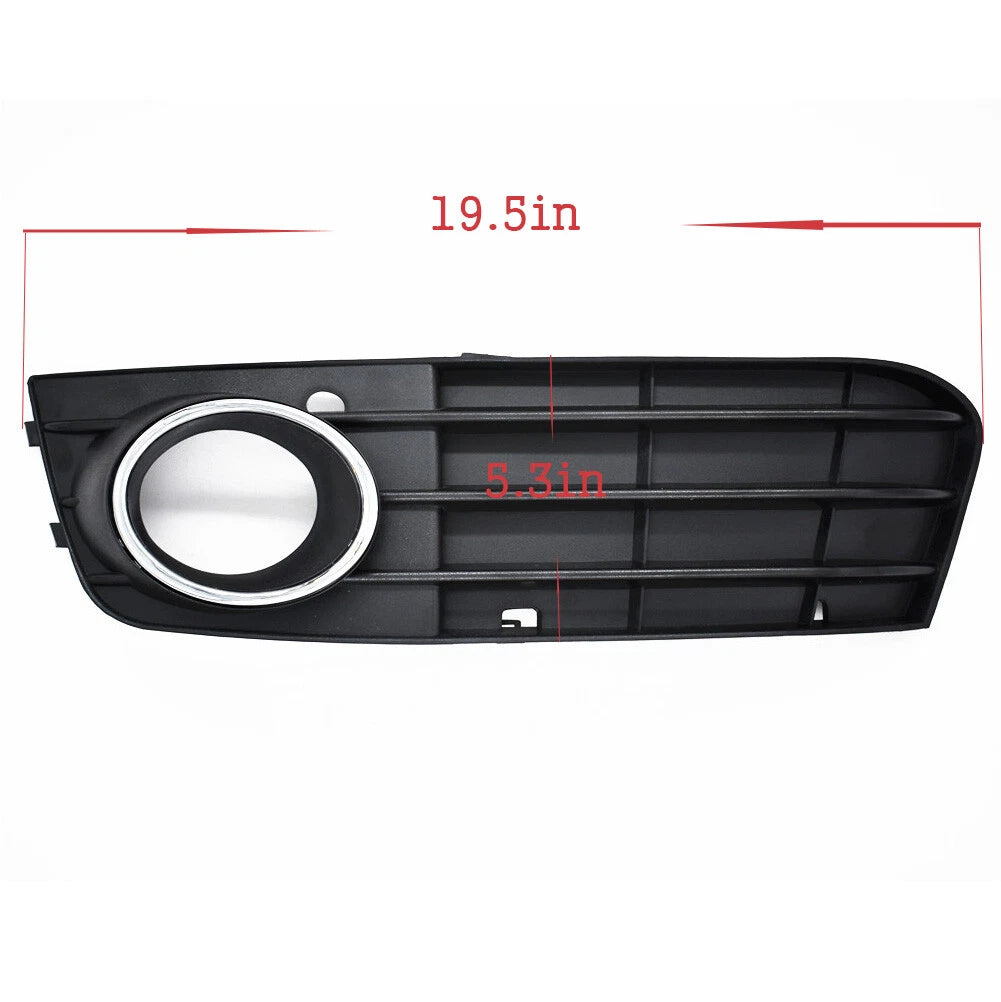 Pair Fog Light Grille Covers for Audi A4 B8 (2009–2012)