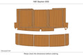 EVA Foam Teak Deck Flooring Mat for Bayliner 4550 (1987)