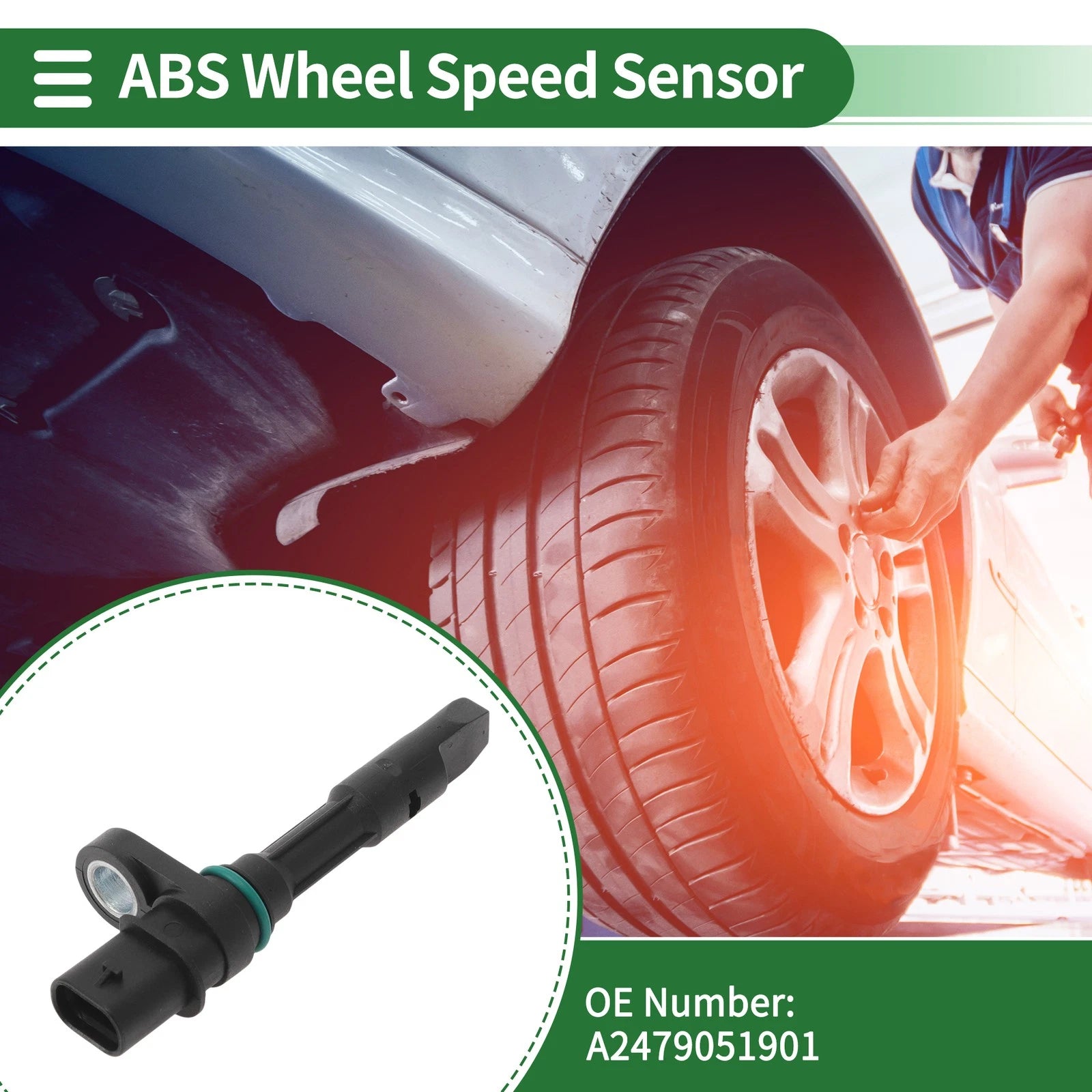 ABS Wheel Speed Sensor No.A2479051901 for Mercedes-Benz GLA250 (2023–2024)