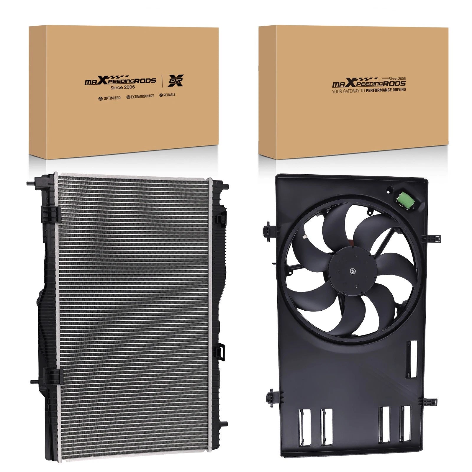 Radiator Condenser Cooling Fan Assembly for Ford EcoSport (2018–2022)