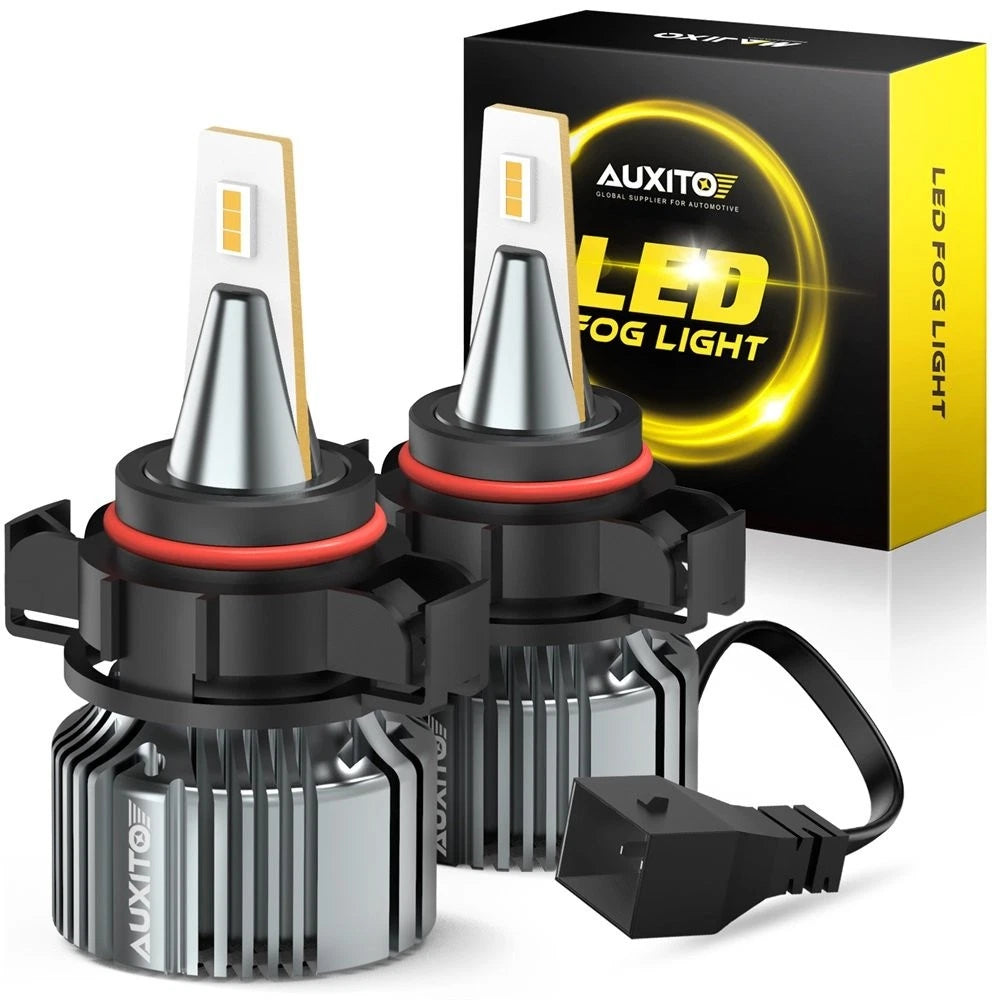 2X 5202 H16 LED Fog Lights for 3000K Amber