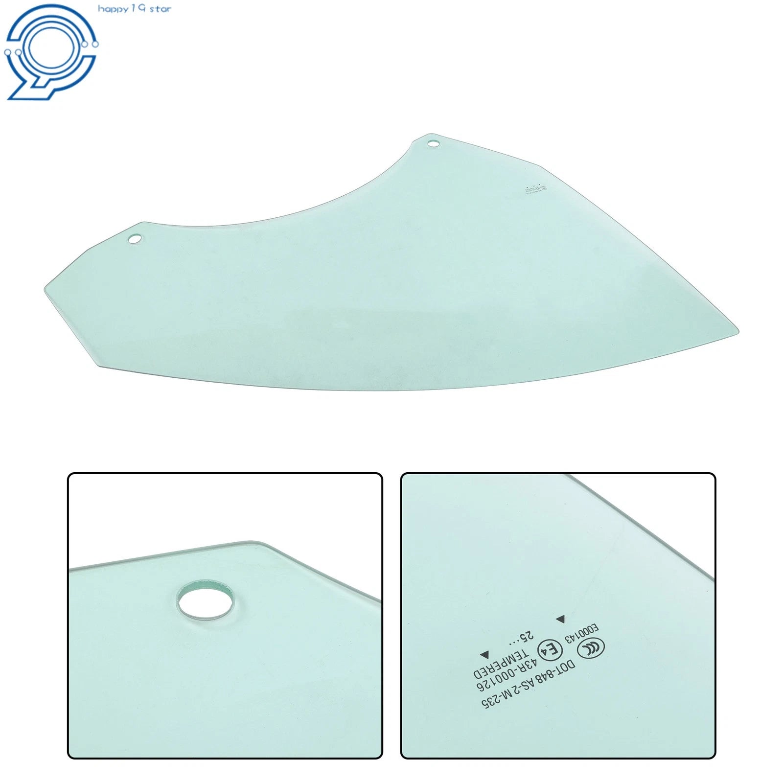 Tempered Front Right Door Window Glass for Tesla Model 3 (2017–2023)