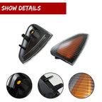 2Pcs Amber Lens Front Side Marker Lights for Dodge Charger (2006–2010)