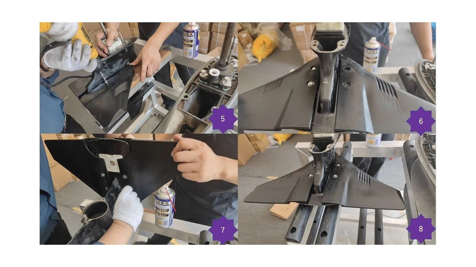Dorsal-Fin Hydrofoil Stabilizer for Outboard Motors (5-150hp) HS001
