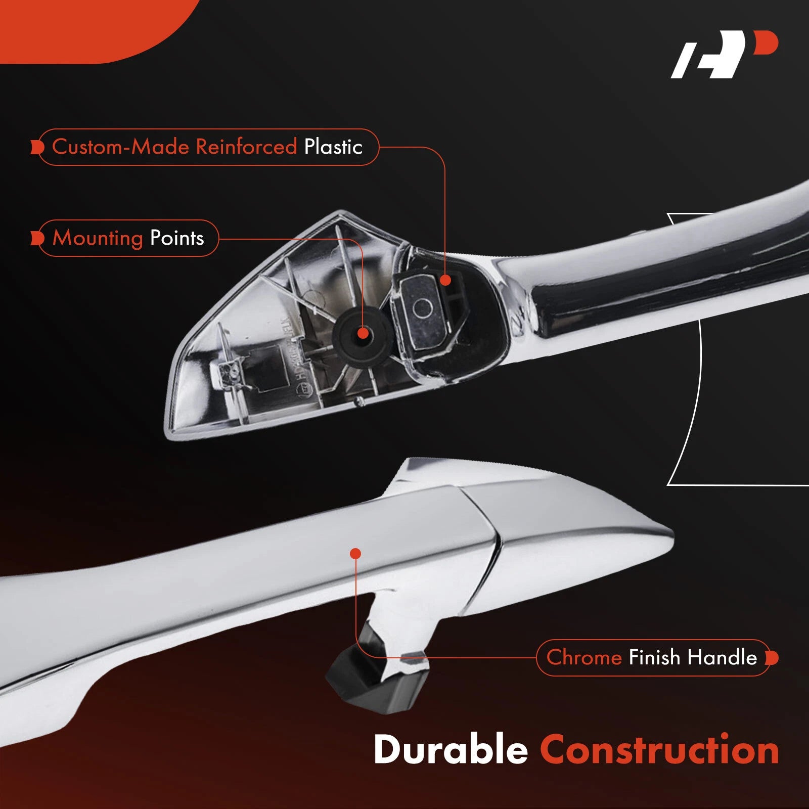 Chrome Exterior Door Handle for Honda Accord (2008–2012) Sedan