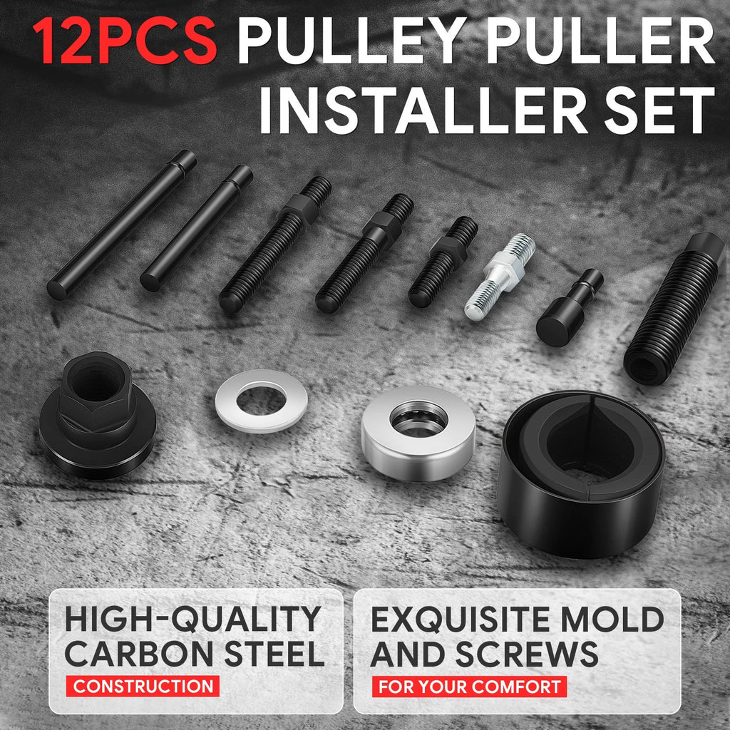 12PCS Pulley Puller and Installer Tool Kit for Power Steering Pump