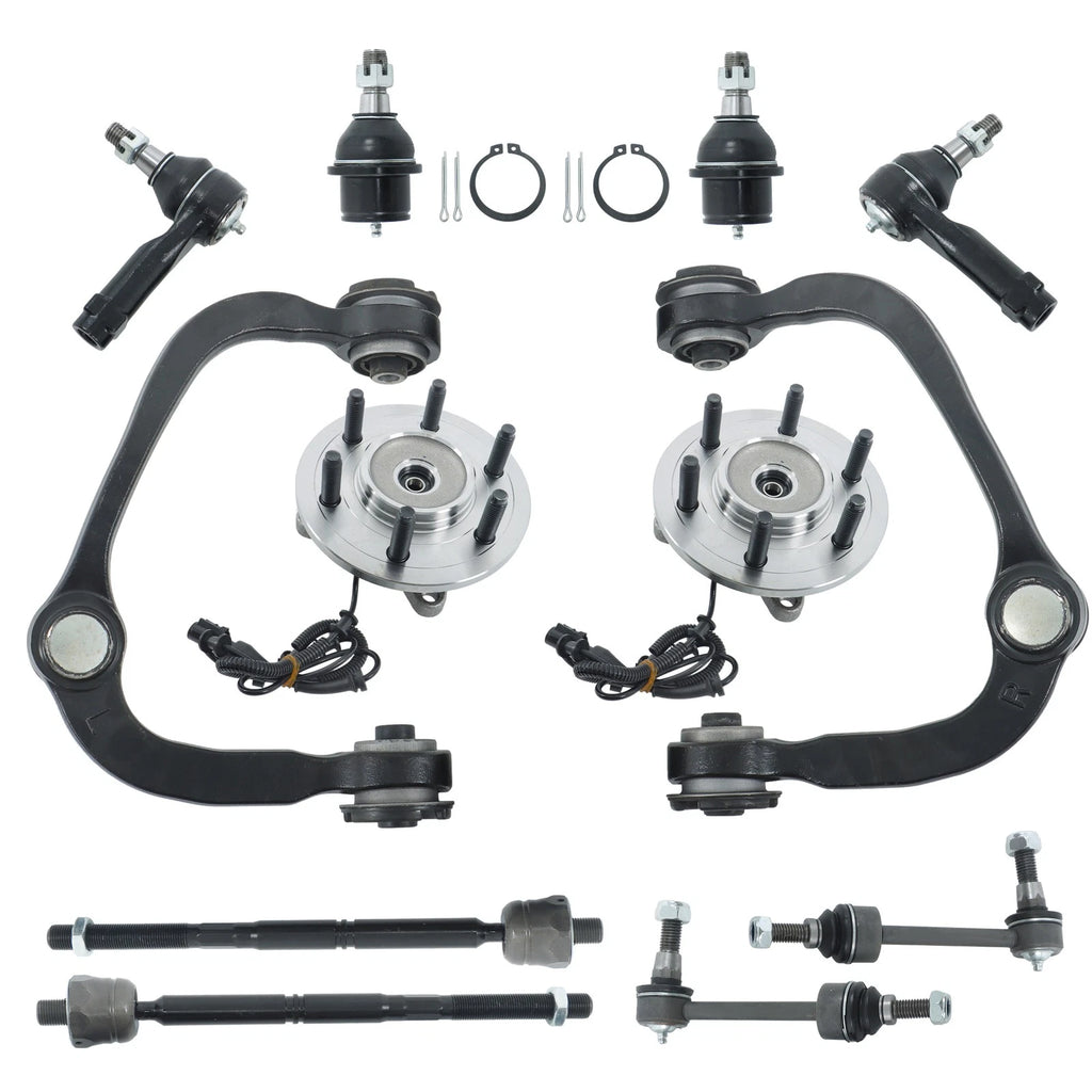 Set of 12 Control Arm Ball Joints & Tie Rod Ends for Ford F-150 (2004–2005)