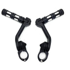 5" Black Foot Peg Kit for Honda GoldWing/Yamaha Roadstar (1.25" Engine Guard)