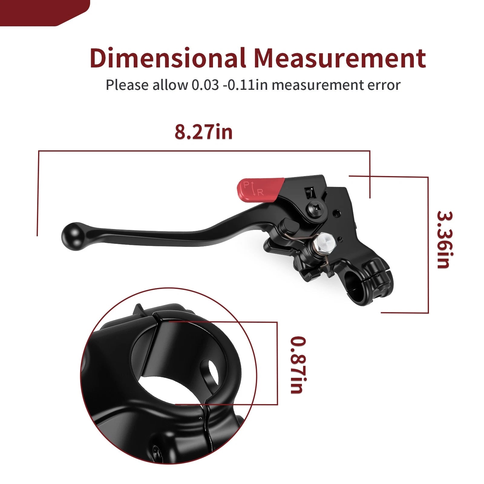 Left Hand Rear Brake Lever Assy for Honda Foreman Rubicon 500 (2015–2019)