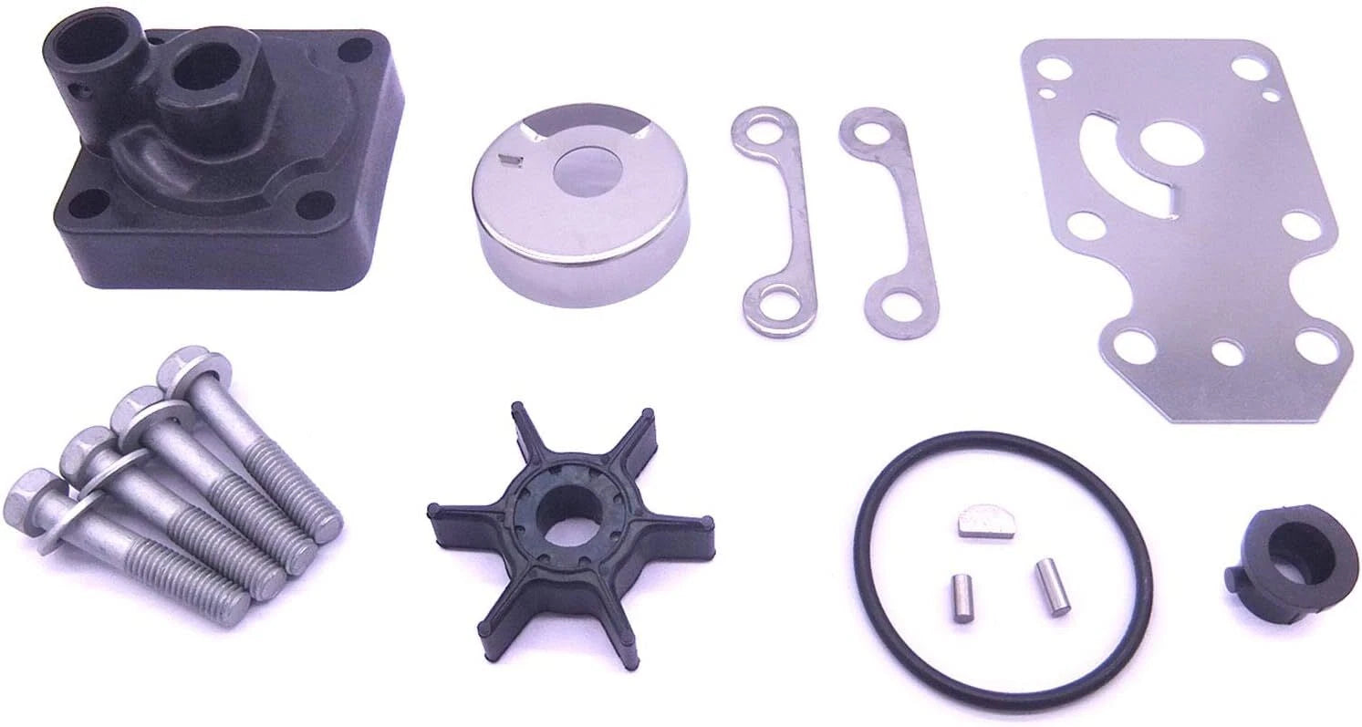 Water Pump Impeller Repair Kit for Yamaha Outboards 15-20HP (6AH-W0078-00)