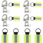 12 Pack Marine Quick Release Snap Shackle 316 SS with Swivel Eye for Sailing