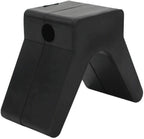 2 Inch Mounting Width V Bow Stop for Boat Trailer (Black Rubber)