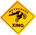 Caution Sign for Motocross Dirt Bike Jump (XING)