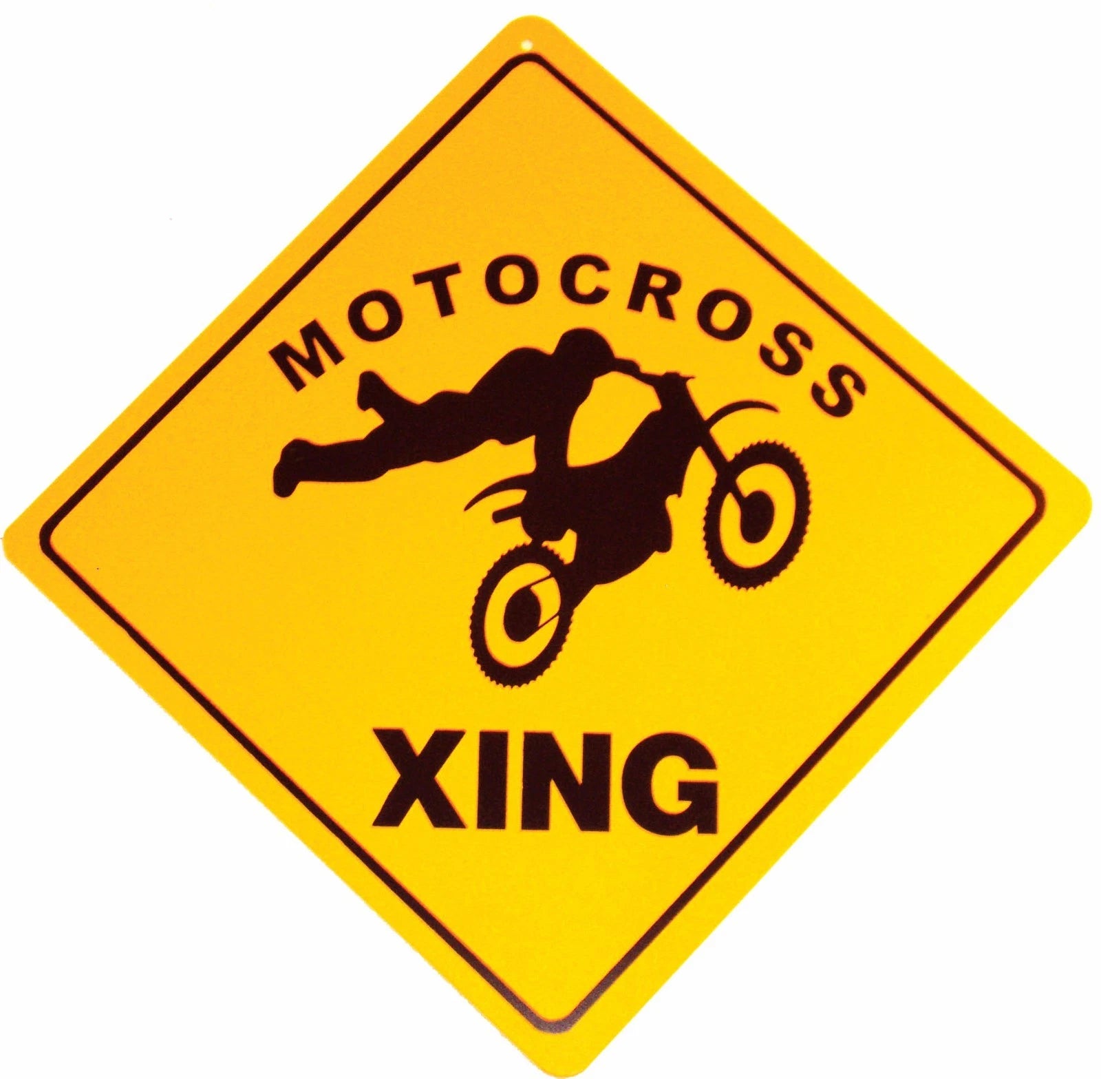 Caution Sign for Motocross Dirt Bike Jump (XING)