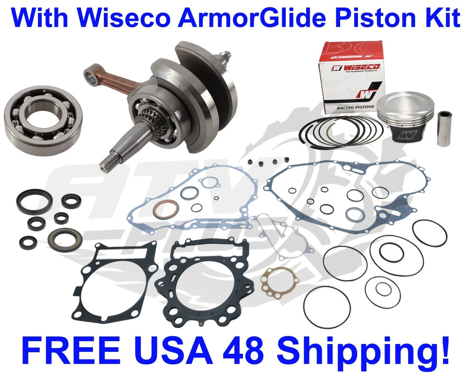 Engine Rebuild Kit with Wiseco Piston for Raptor 700 R (2006–2013)