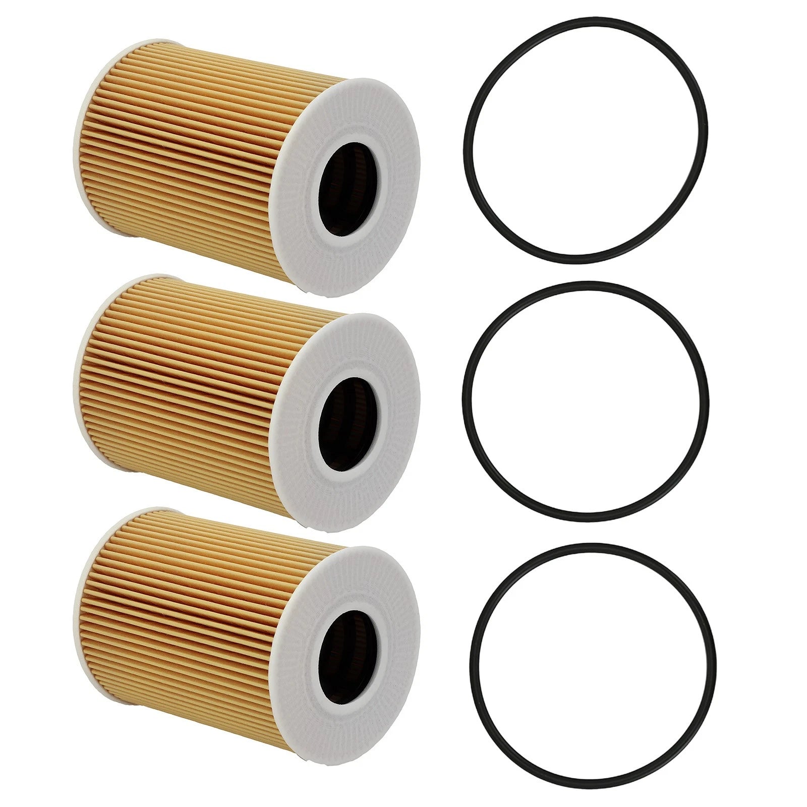 Engine Oil Filter Kit for Porsche 911 2009-2019 Cayenne 2008-2018 (3 Pack)