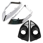 Chrome Fog Light Grille Cover for Ford Fusion (2010–2012) Driver Passenger Side