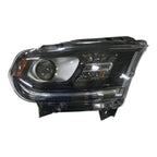 Chrome Passenger Halogen Headlight Assembly w/o LED Daytime Running w/o Logo