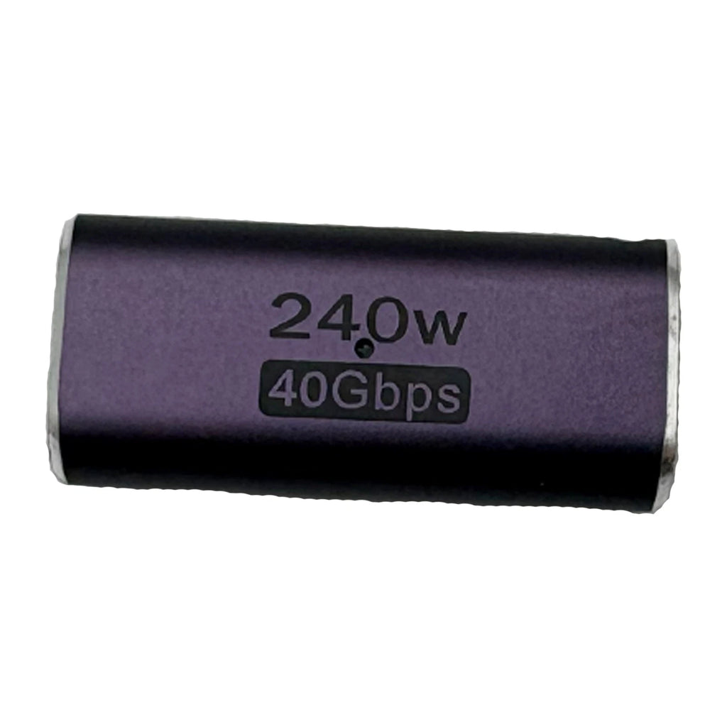 240W 8K USB 4 Type C Adapter Coupler for Thunderbolt (Female to Female)