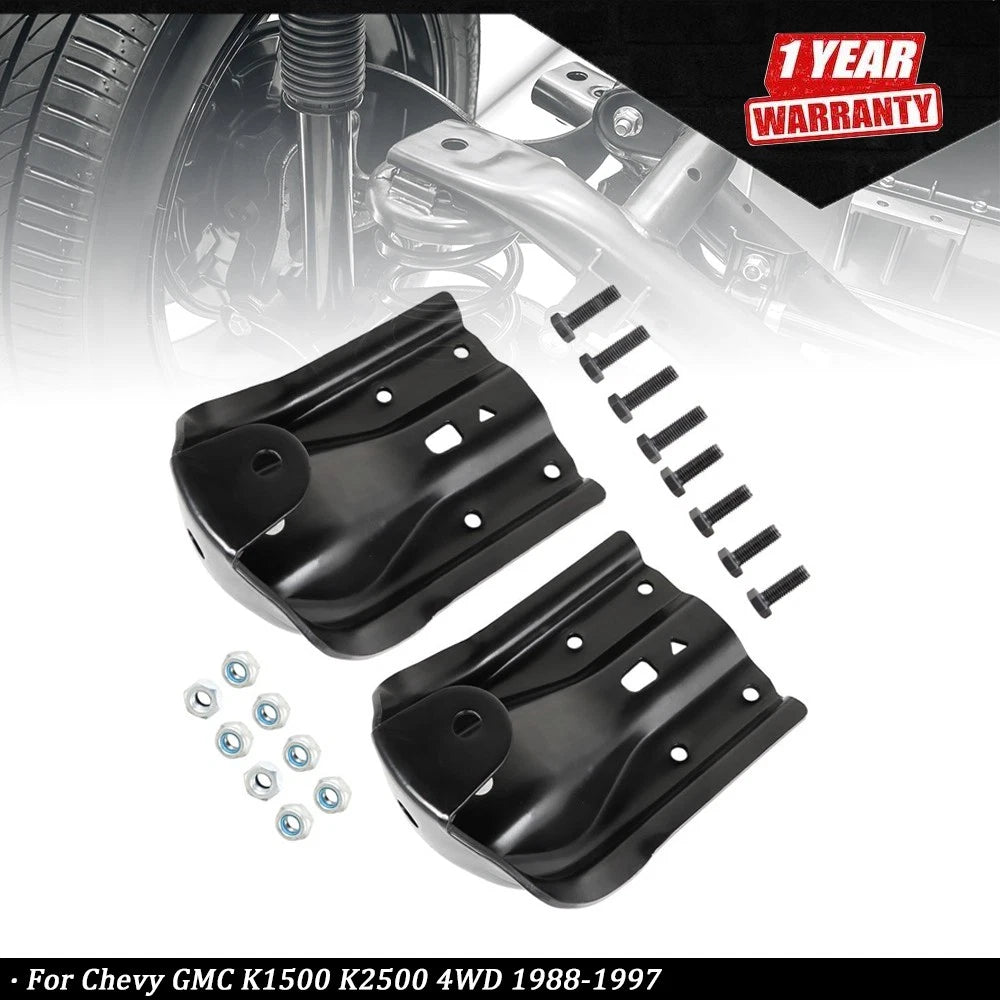 Set of 2 Rear Leaf Spring Shackle Bracket for Chevy GMC 4WD (1988–1997)