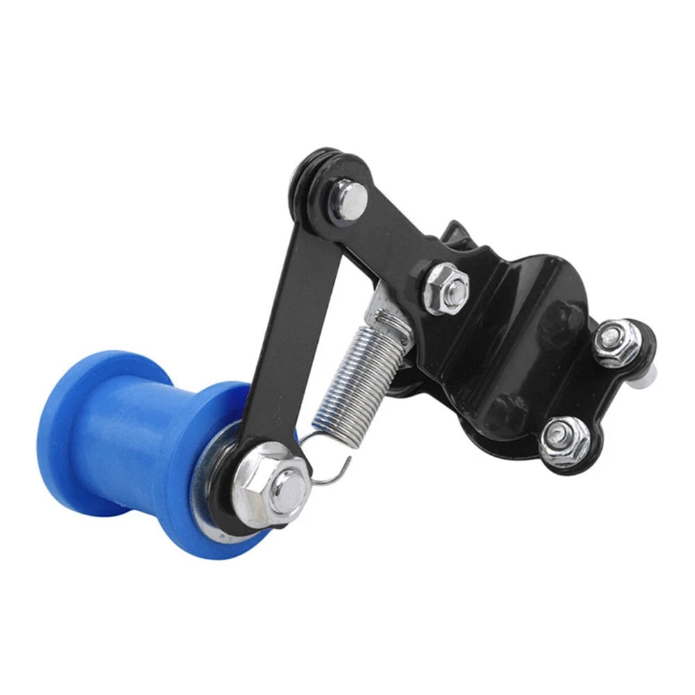 Chain Tensioner Roller Adjuster for ATV Dirt Bike Universal (Black/Blue)