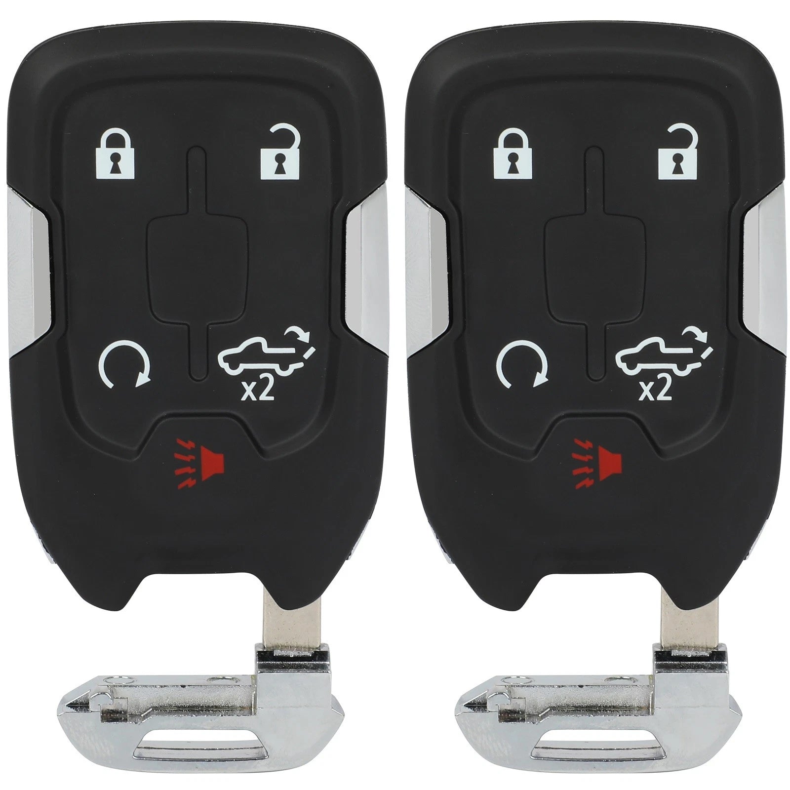 2X Remote Key Fob Uncut Shell Case for GMC Sierra 1500 2500 3500 (2019–2021)
