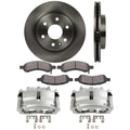 Set of 8 Brake Calipers, Rotors & Pads for Buick Enclave (2008–2017)