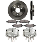 Set of 8 Brake Calipers, Rotors & Pads for Buick Enclave (2008–2017)