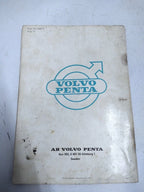 Volvo Penta Aquamatic Instruction Book 2388B
