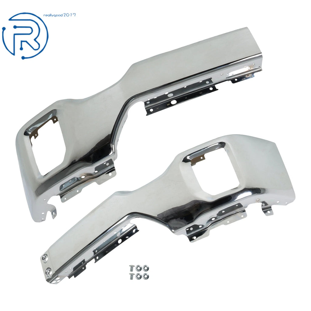 Steel Chrome Split Style Front Bumper for GMC Sierra 2500 HD 3500 HD (2020-2023)
