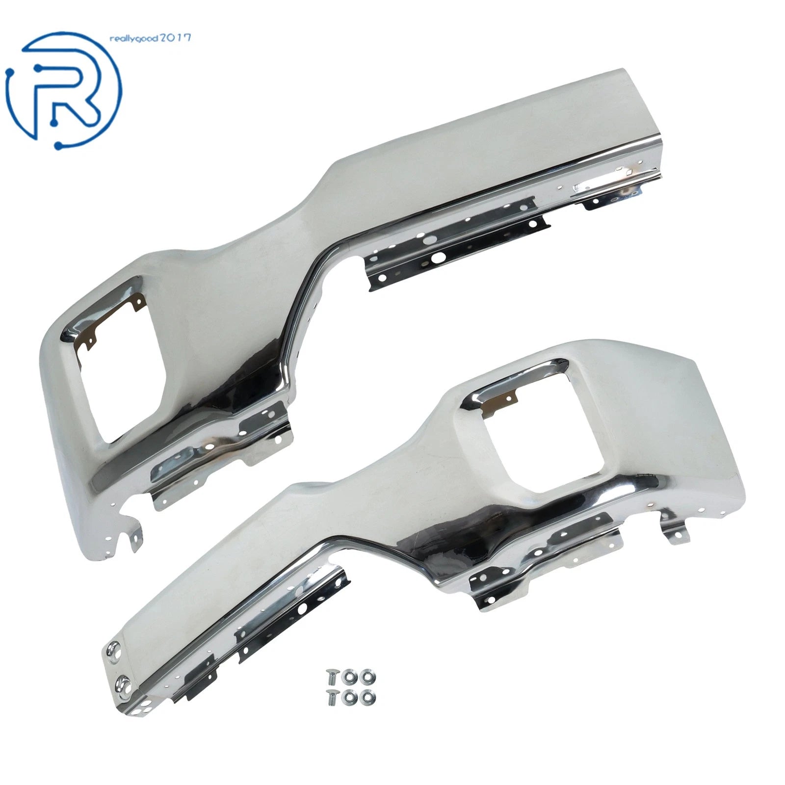 Steel Chrome Split Style Front Bumper for GMC Sierra 2500 HD 3500 HD (2020-2023)