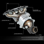 Catalytic Converter for Honda Civic DX LX CX VX HX 2001–2005 1.7L