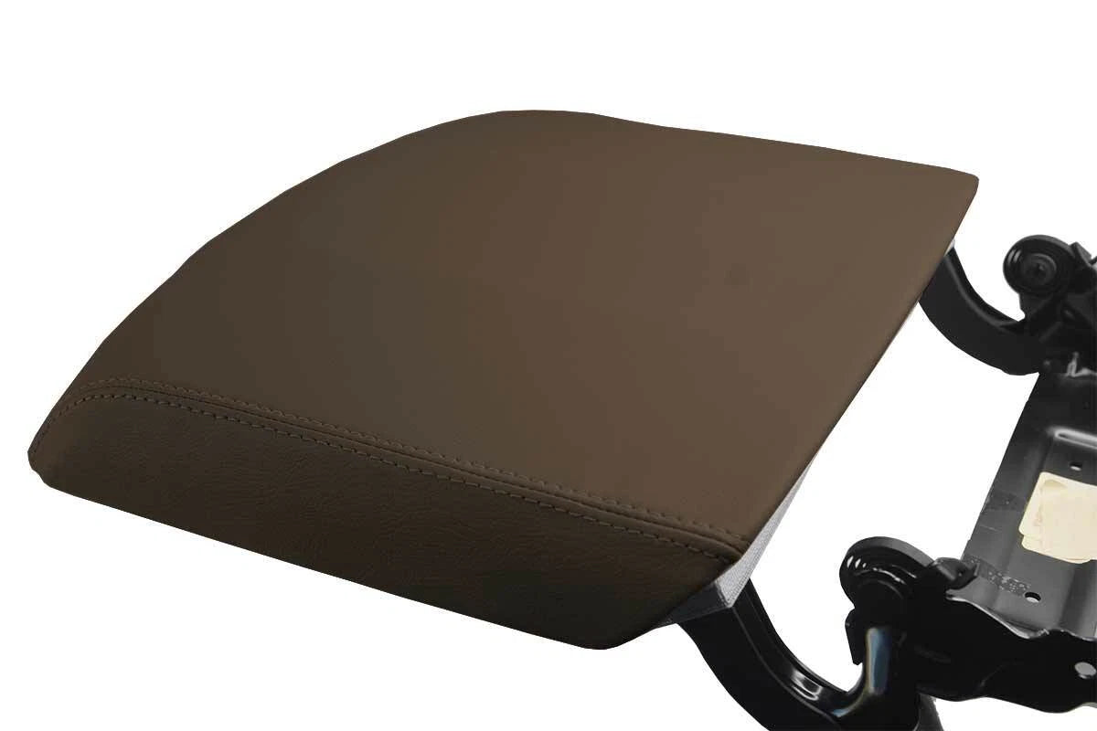 Leather Console Lid Armrest Cover for Chevrolet Tahoe (2016–2019) Cocoa